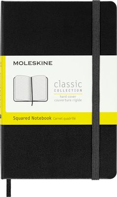Moleskine Pocket Notebook Classic Squared Black Hard Cover