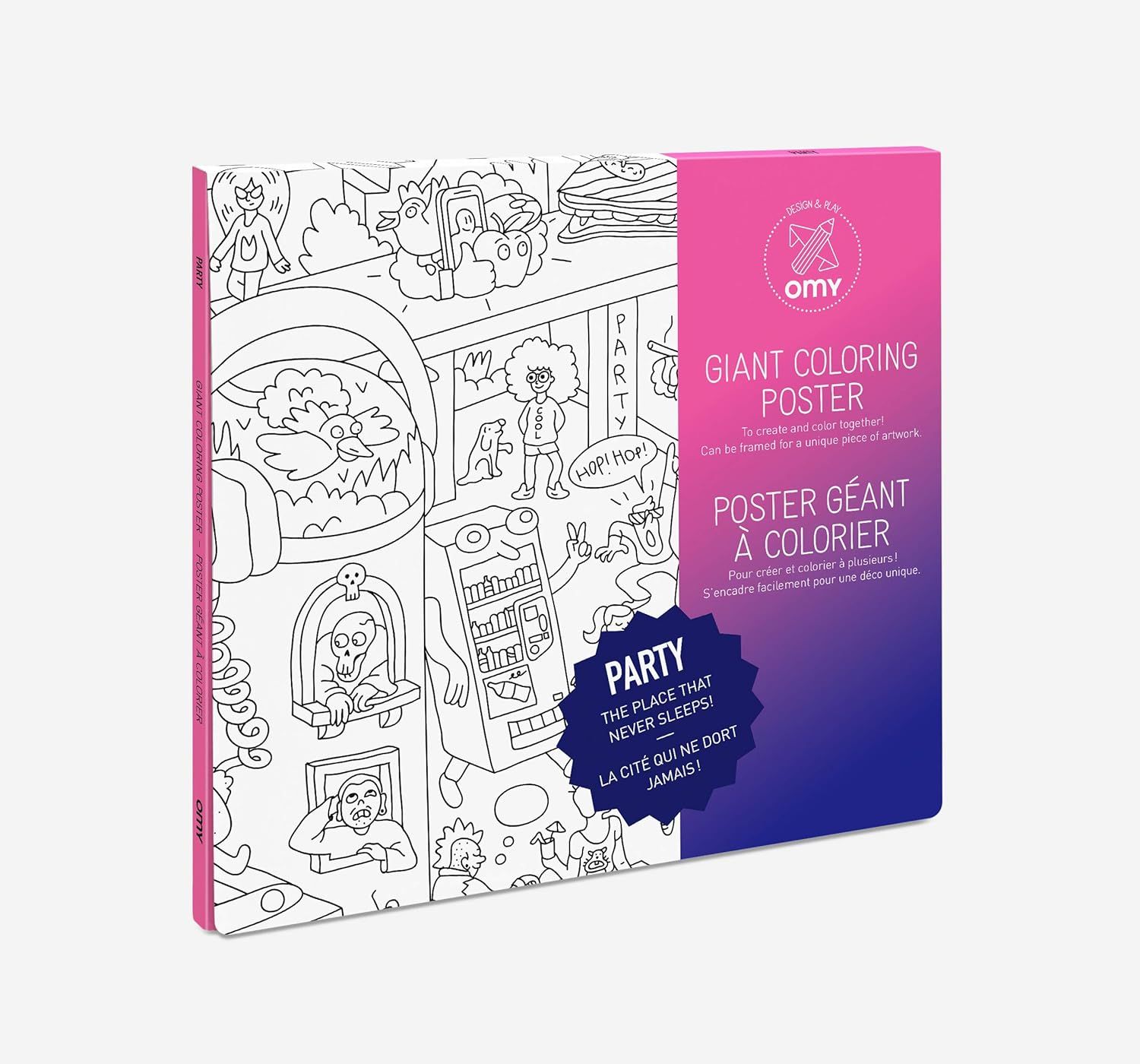 OMY poster on coloring paper 100x70 cm - Party