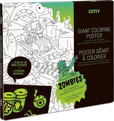 OMY poster on coloring paper 100x70 cm - Zombies