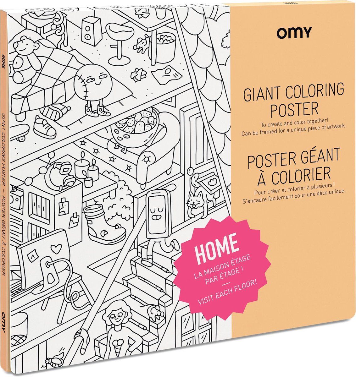 OMY poster on coloring paper 100x70 cm - Casa