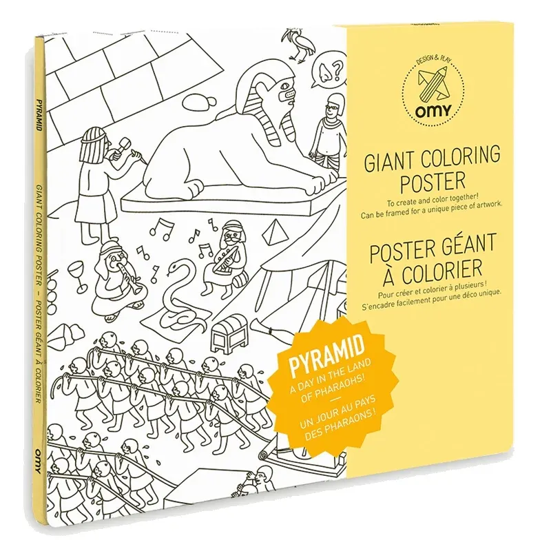 OMY poster on coloring paper 100x70 cm - Pyramid