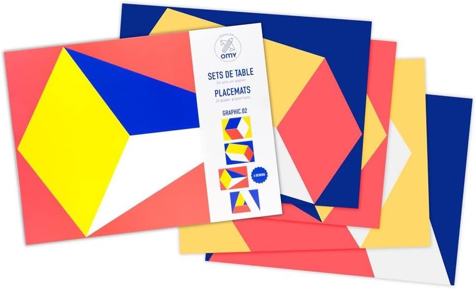 OMY - Paper Placemats for coloring- set of 24 - Graphics