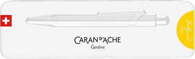 Caran d'Ache 0849.743 Colormat-x Ballpoint Pen in Yellow with Case, Pack of 1