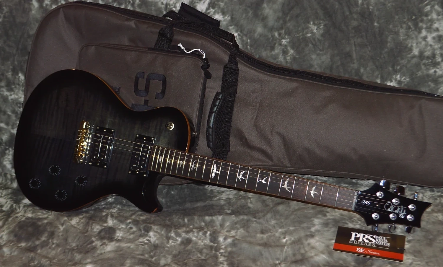 2022 PRS - SE 245 Single Cut - Charoal Burst