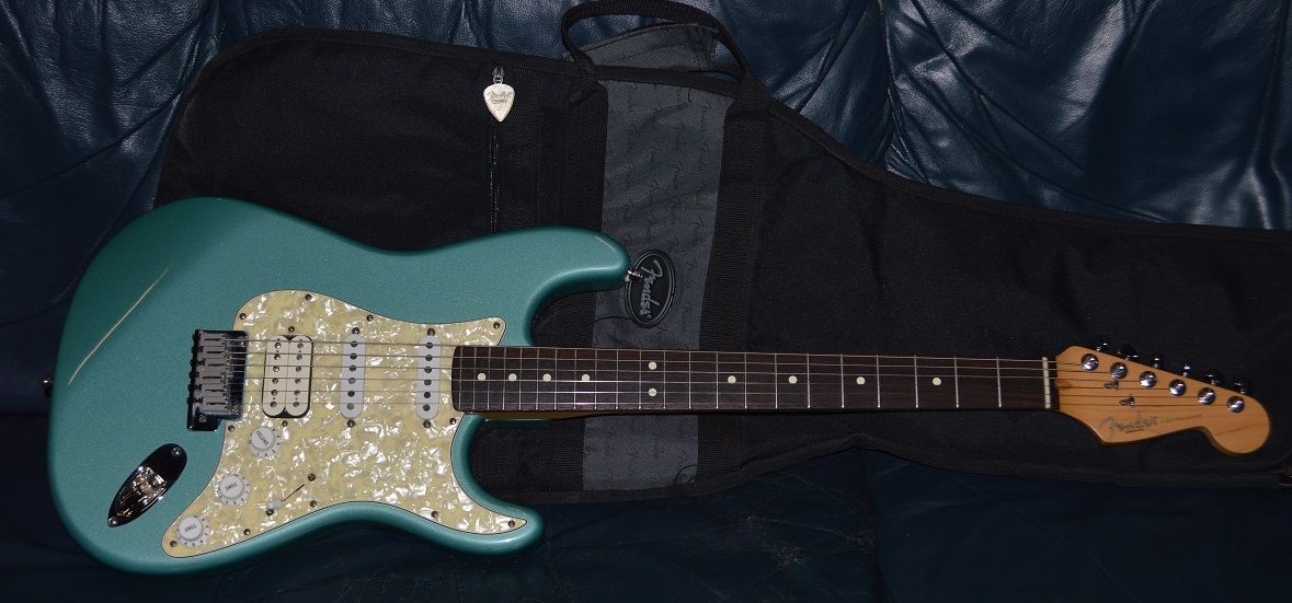 1999 Fender HSS Stratocaster- Teal Metallic