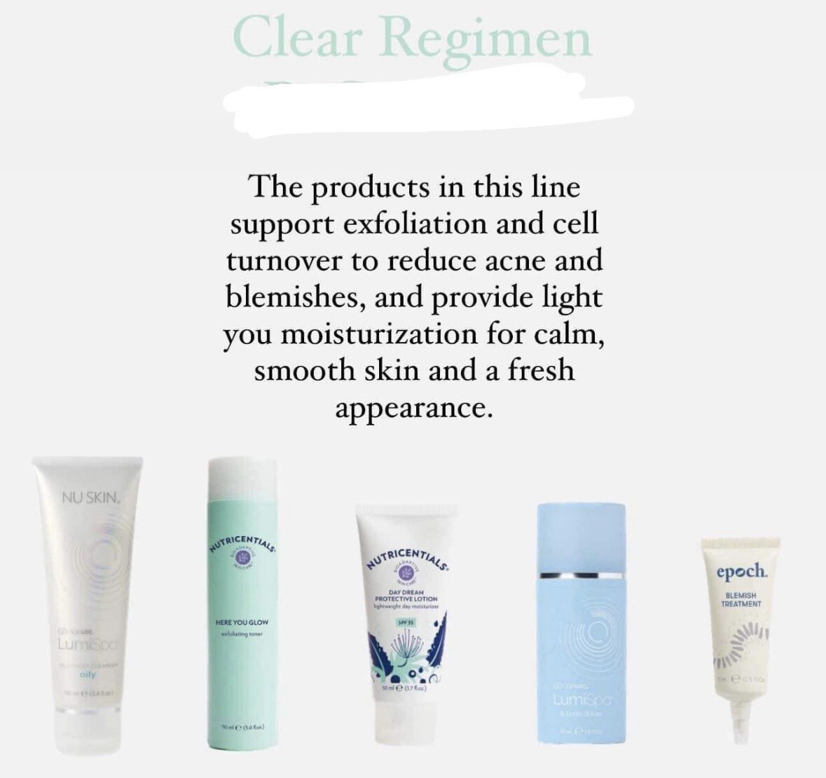 Clear Skincare Line