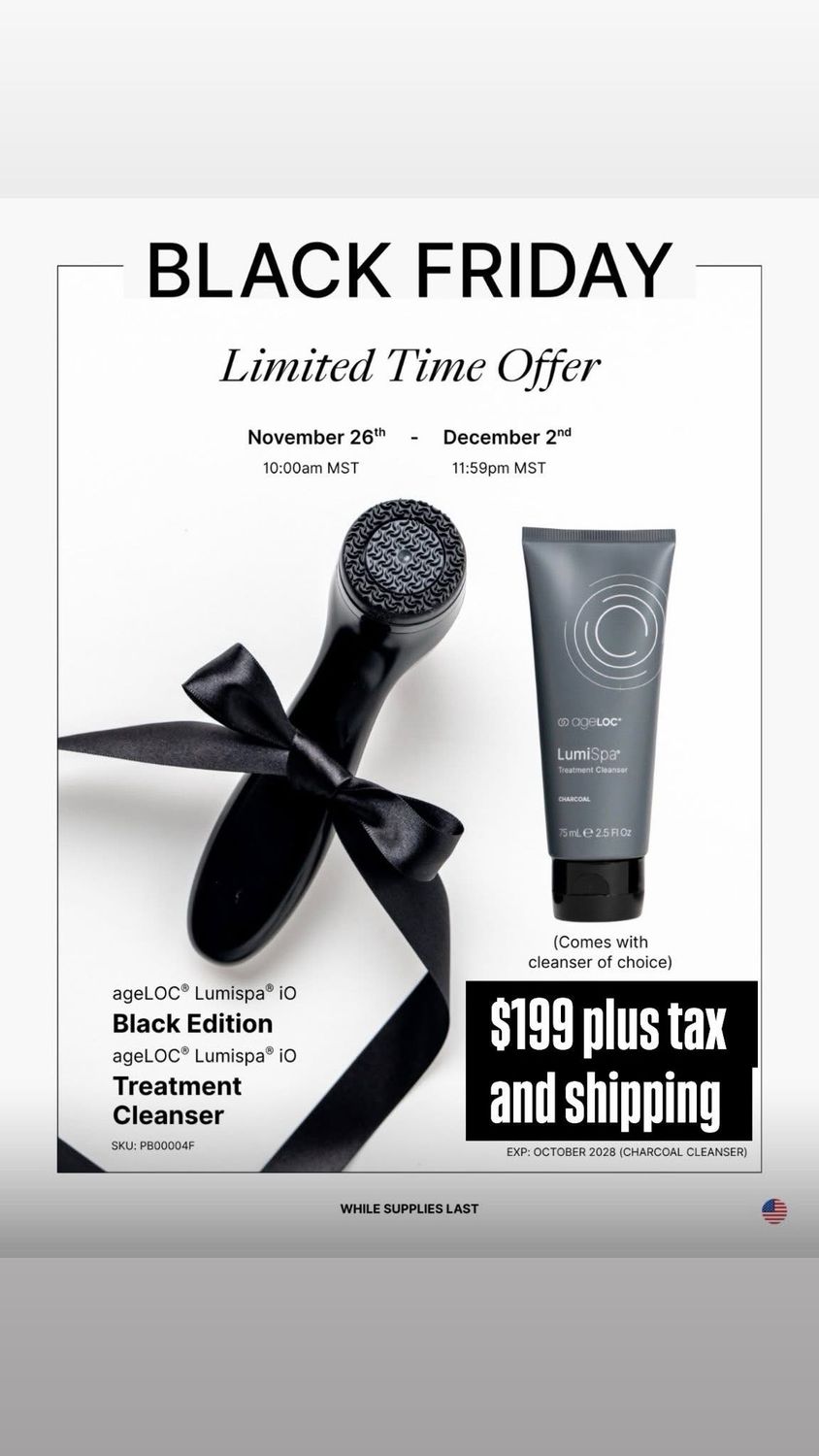 LIMITED EDITION Black LumiSpa