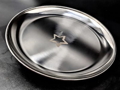 Très Silver Round Roll Tray