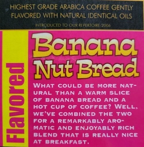 Banana Nut Bread Coffee