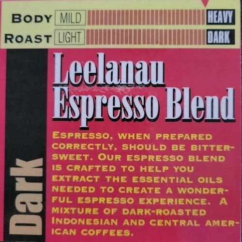 Leelanau Espresso Blend Coffee