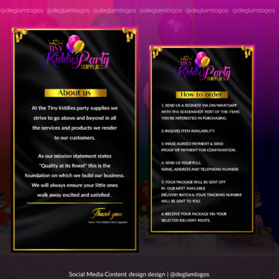 Social Media Content Creation design