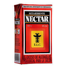 Aguardiente Cuarto rojo nectar