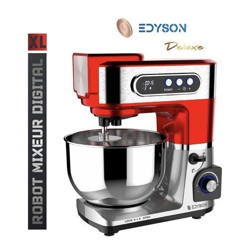 edyson Pétrin Digital PRO 7L Deluxe (Rouge Métallisé /Chrome Brossé