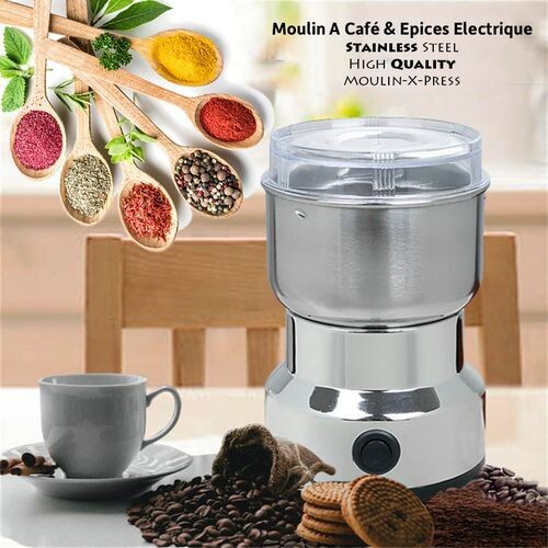 Moulin à café Aussi à Épices - INOX - Mouline-X-press - Maroc Prix Pas CherTOP10