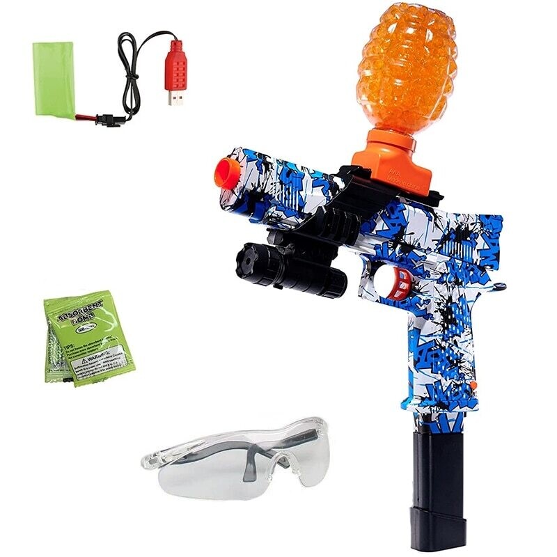 Gel Ball Blaster Electric Toy Sliding M1911 Shooting Games Ideal Gift for Kids Boys Adult toy gun