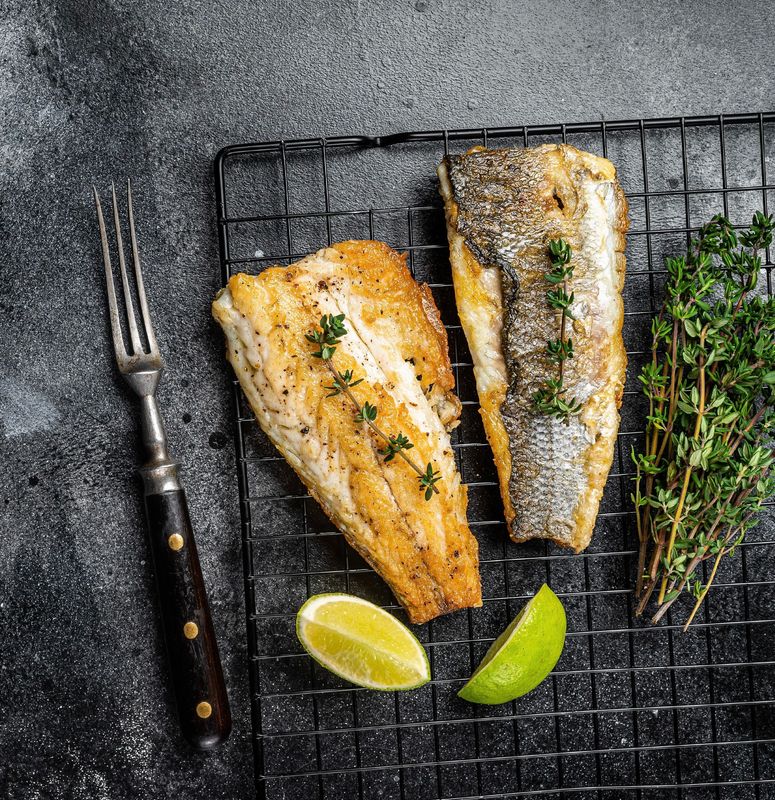 Branzino Meal  - Includes: Branzino | Roasted Sweet Potato & Thyme | Arugula Salad | Rice Pilaf | Sautéed Green Beans (5 Portions)