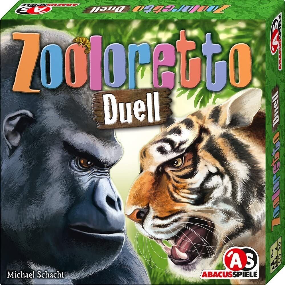 Zoolorett,  Duell, Brettspiel- Gesellschaftsspiele Tierillustrationen Zoo Tiere Spiel