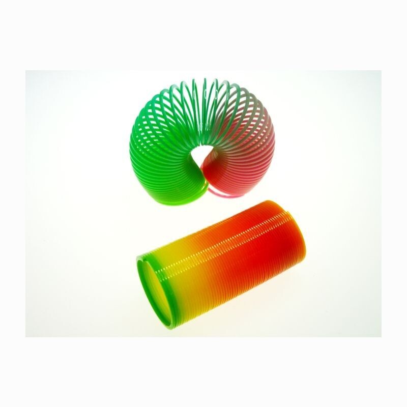 Regenbogenspirale neonfarben ca 6,5x3,5cm. Springspirale - als Party Mitgebsel