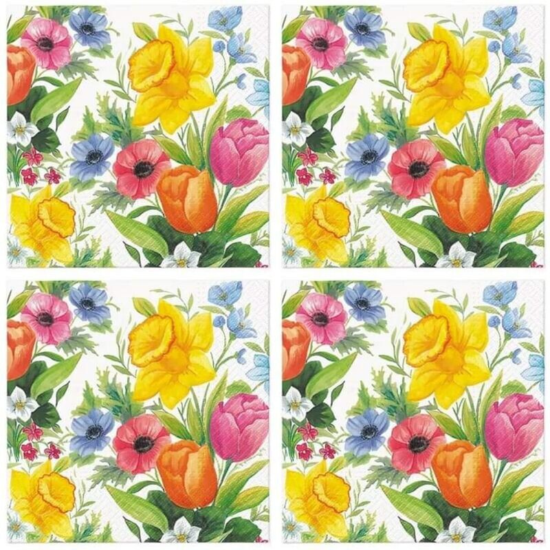 Servietten Bumen, 33x33cm 3-lagig, Frühlingswiese, Spring Meadow als Tischdeko - Motivservietten, Serviettentechnik und Decoupage Servietten Bumen, 33x33cm 3-lagig, Frühlingswiese, Spring Meadow als Tischdeko - Motivservietten, Serviettentechnik und Decoupage