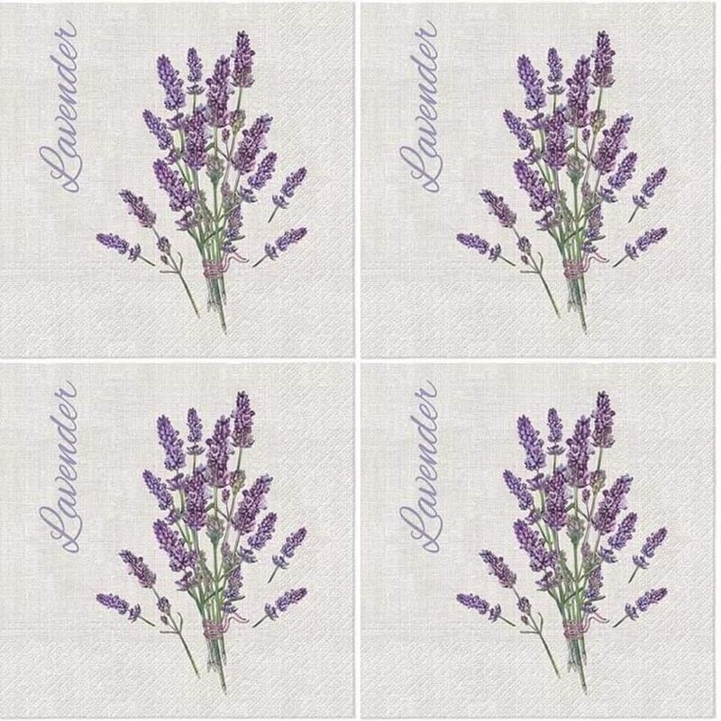 Servietten Blumen, 33x33cm 3-lagig, Lavendel, für dich - Lavender for You als Tischdeko - Motivservietten , Serviette , Serviettentechnik, Decoupage Servietten Blumen, 33x33cm 3-lagig, Lavendel, für dich - Lavender for You als Tischdeko - Motivservietten , Serviette , Serviettentechnik, Decoupage