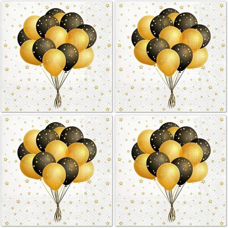 Servietten Geburtstag, Kinder, Luftballons 33x33cm 3-lagig, Fliegende Luftballon, Party Geburtstag- Jubiläum als Tischdeko - Motivservietten Servietten Geburtstag, Kinder, Luftballons 33x33cm 3-lagig, Fliegende Luftballon, Party Geburtstag- Jubiläum als Tischdeko - Motivservietten