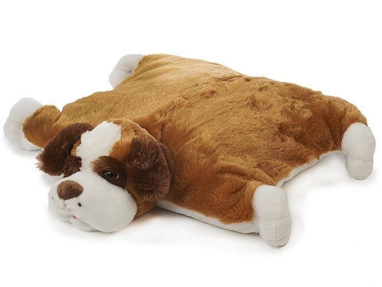 Kuschelkissen Nackenrolle Hund ca. 55x54x12cm - Euro Souvenirs Stofftier Kissen Hund aus Plüsch -