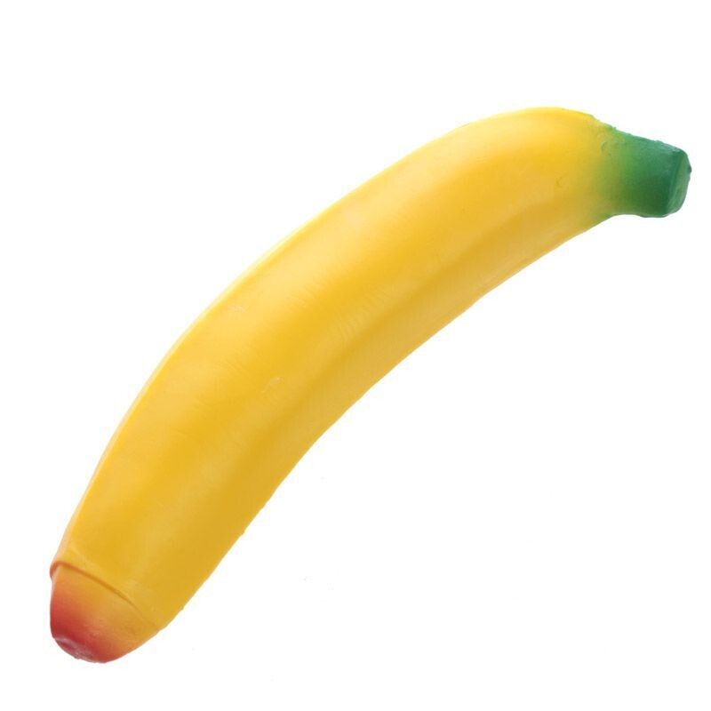 Elastische Banane ca.17cm lang - Antistress- Squishies - Mitgebsel & Scherzartikel