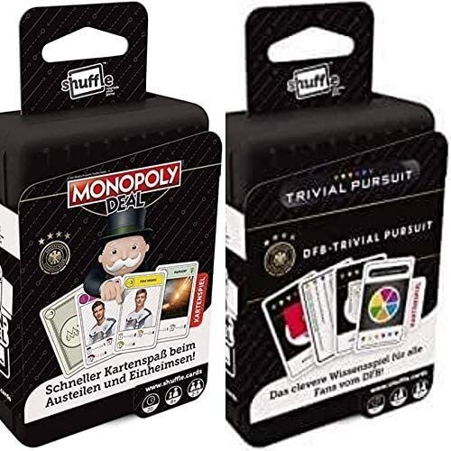 Ass Monopoly Deal Kartenspiel und DFB Trivial Pursuit Kartenspiel 2er Set