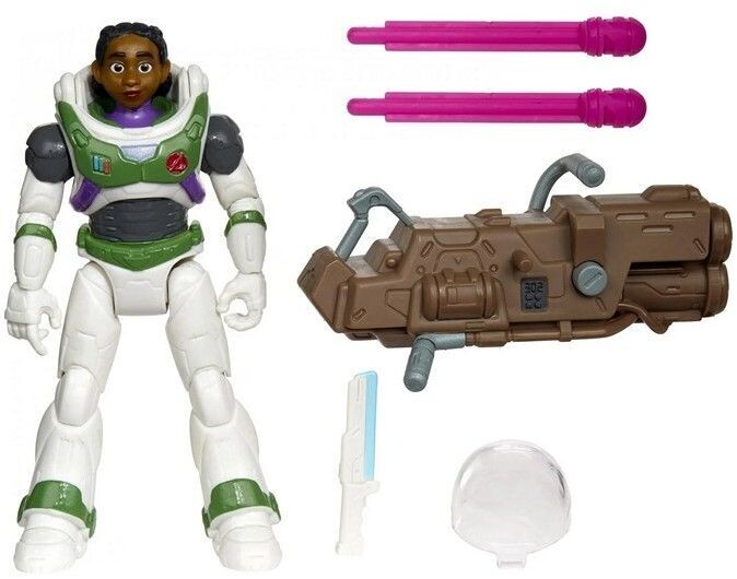 Disney Lightyear Figur  - Actionfigur  Izzy Hawthorne ca. 11cm mit Zubehör - Spielfigur mit beweglichen Gelenken, inklusive Laser-Attacke & Zubehör