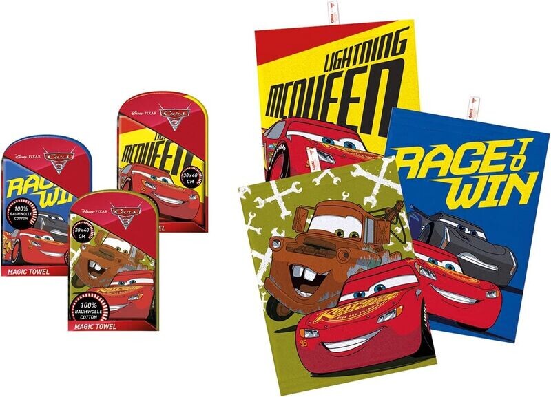 Magisches Handtuch Cars ca. 30 x 40 cm / Kinder Waschlappen - CRAZE MAGIC TOWEL - Disney Magisches Handtuch Cars ca. 30 x 40 cm / Kinder Waschlappen - CRAZE MAGIC TOWEL - Disney