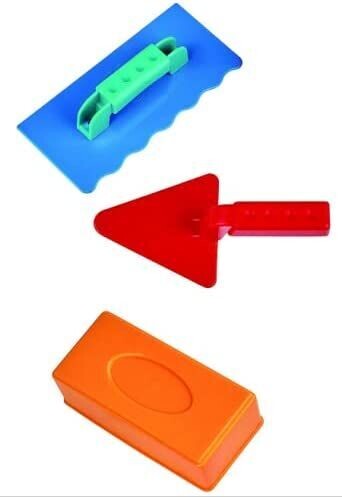 Sandspielzeug Maurermeister-Set, 3-teilig, Schnee Form ,Sandform, Maurerkelle, Putzkelle Sandspielzeug Maurermeister-Set, 3-teilig, Schnee Form ,Sandform, Maurerkelle, Putzkelle
