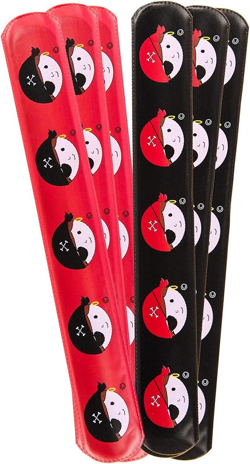 Piraten  ca. 20 x 3 cm Schnapparmbänder Klatscharmband - Piratenparty - armband - Mitgebsel - 1 Packung (enthält 12 Stück), , LG Design