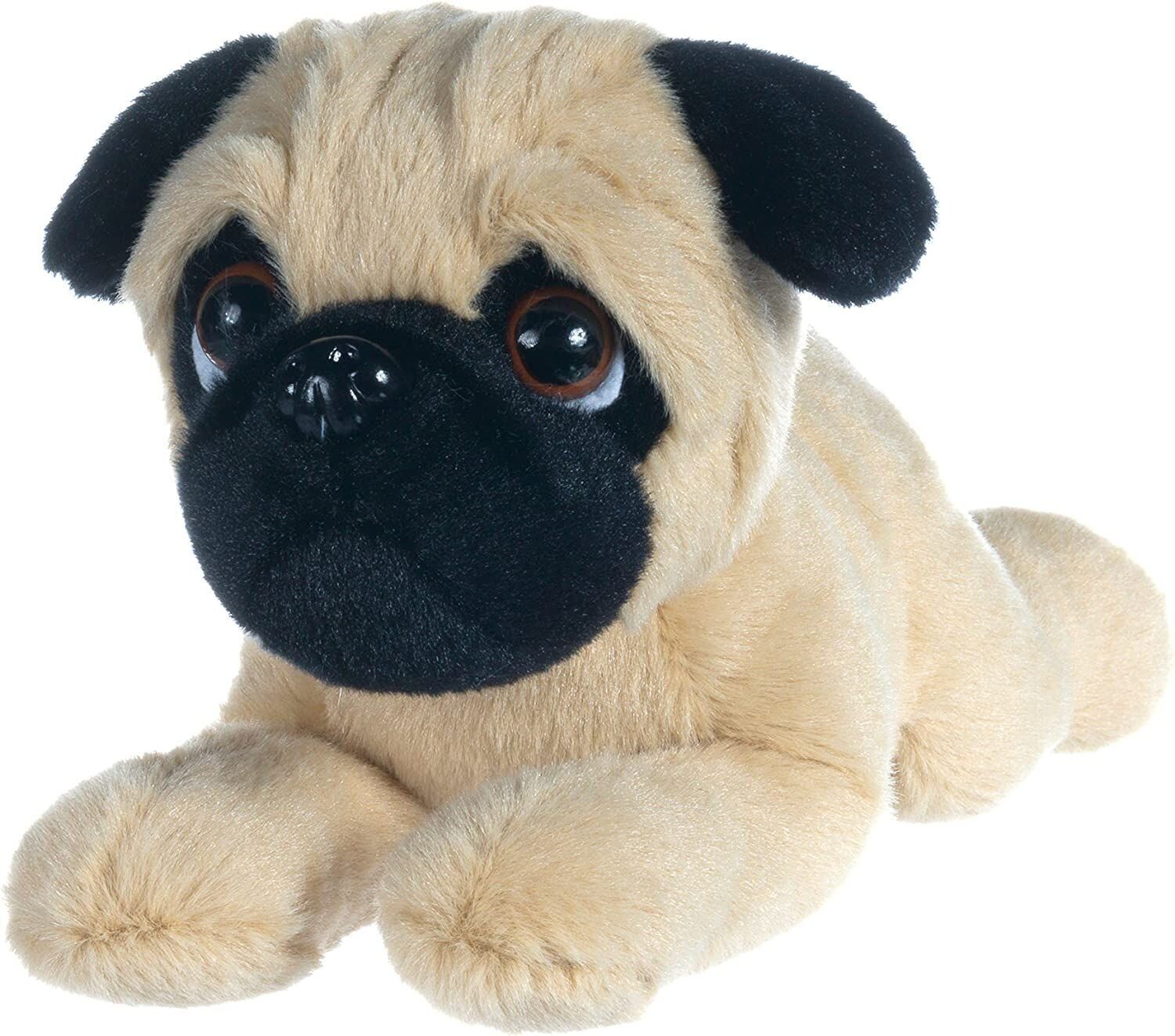 Supersüß, liegender Mops Kuscheltier, plüsch - Stofftier Hund  ca. 30 cm , Landahl
