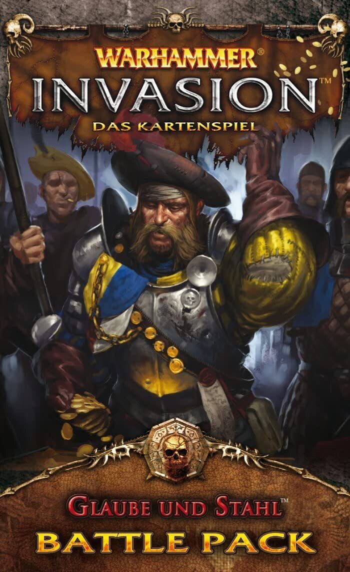 Warhammer Invasion: Glaube und Stahl, Battle Pack, Kartenspiel  - ACHTUNG: Zum Spielen wird das Grundspiel benötigt!
