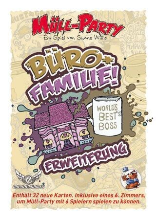 Müll-Party  Erweiterung Büro und Familie,  Achtung - Das Grundspiel wird zum Spielen Benötigt