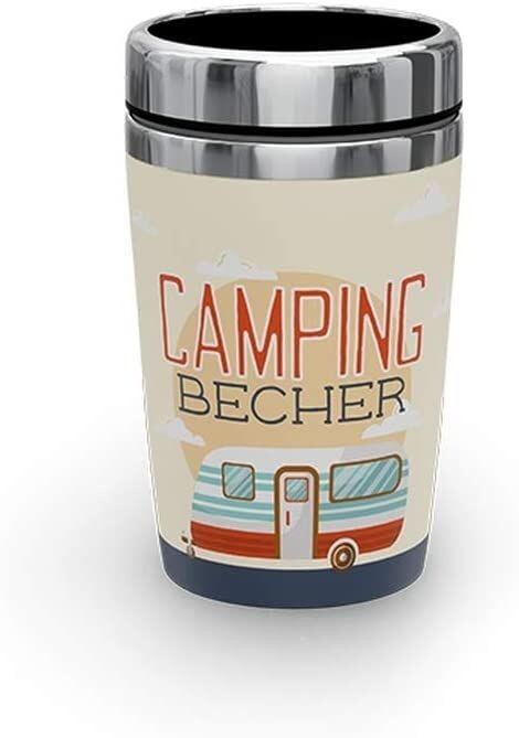 Camping Becher  ca  240 ml -  La Vida Zeit für Dich - Thermobecher to go - Spülmaschinenfest