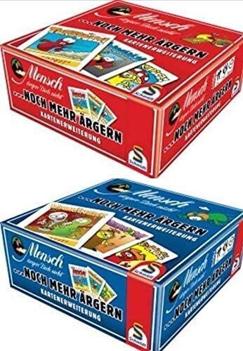 Schmidt 2er Set Spiele Mensch ärgere Dich Nicht, …noch mehr ärgern, Kartenerweiterung