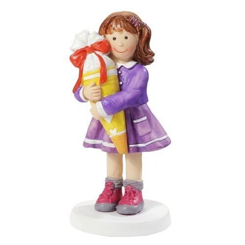 Hobbyfun Einschulung - Tischdeko Mädchen mit Schultüte Dekofigur ca. 8,5 cm - Tortenfigur/Tortendeko- Aufsteller Partydeko Schulkind Deko Figur Hobbyfun Einschulung - Tischdeko Mädchen mit Schultüte Dekofigur ca. 8,5 cm - Tortenfigur/Tortendeko- Aufsteller Partydeko Schulkind Deko Figur