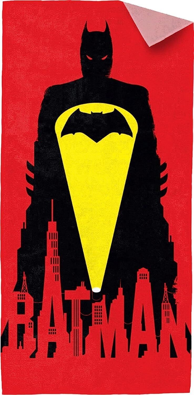BATMAN  Duschtuch Strandtuch Badetuch- Batman-Bat Signal - United Labels  - Saunatuch - Duschtuch - Tuch