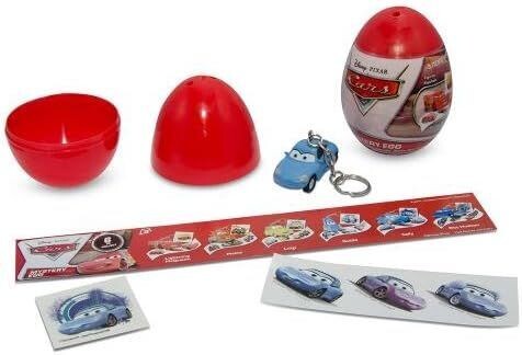 Disney Cars Mystery Eggs , Überraschung Eier Schlüsselanhänger Auto sortiert  - Überraschungsei Partytütenfüller - Ei Mini Sammelspielzeug - Mitgebsel