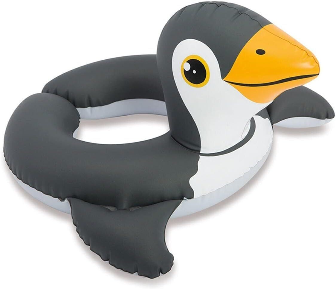 Schwimmring  Geteilter Wasser Spielring mit Tierkopf Pinguin - Aufblasbarer - Wasserspielring "Animal Split Ring"