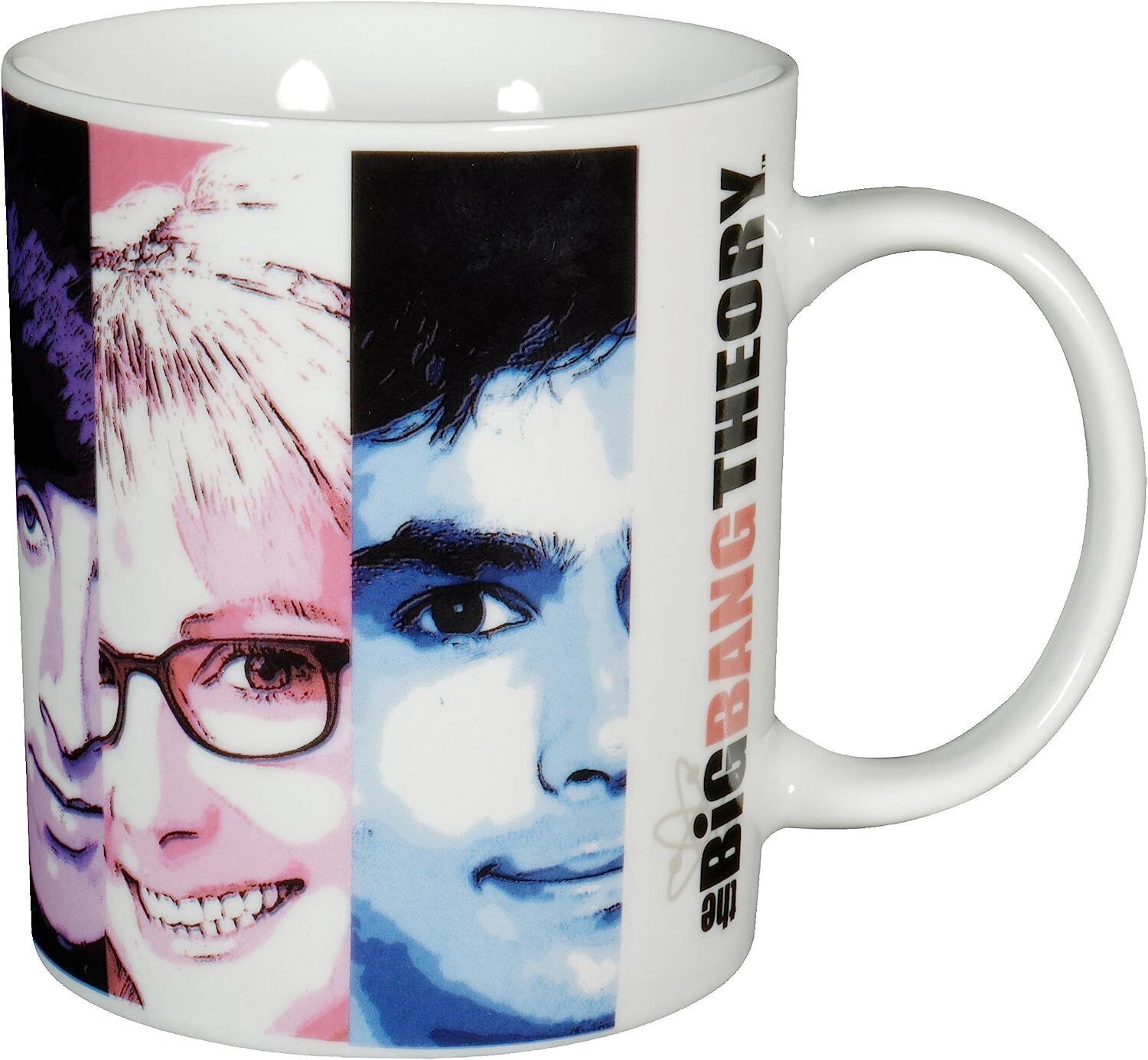 Big Bang Theory The Faces Tasse, Porzellan Becher ca.  320ml Tee- Kaffeetasse - tolles Geschenk für alle Big Bang Theory Fans