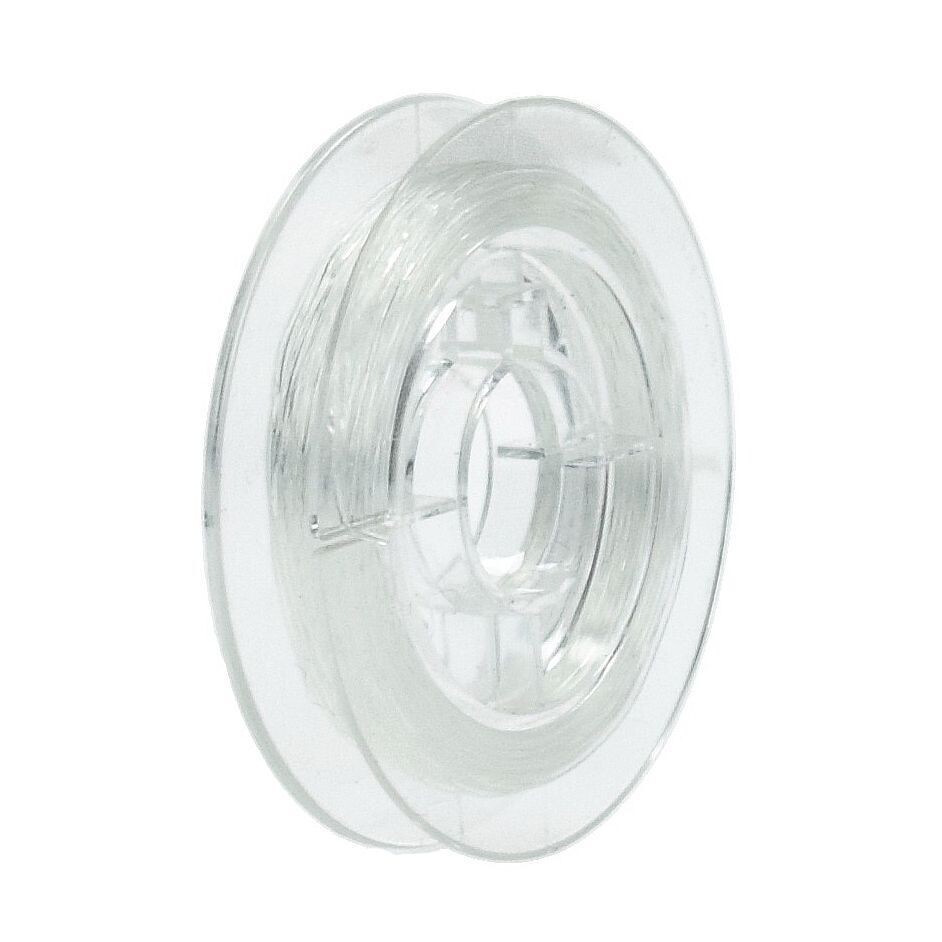 Gummifaden, Ø 0,25 mm, 10 m, klar transparent - Zubehör zur Schmuckherstellung / Schmuckzubehör