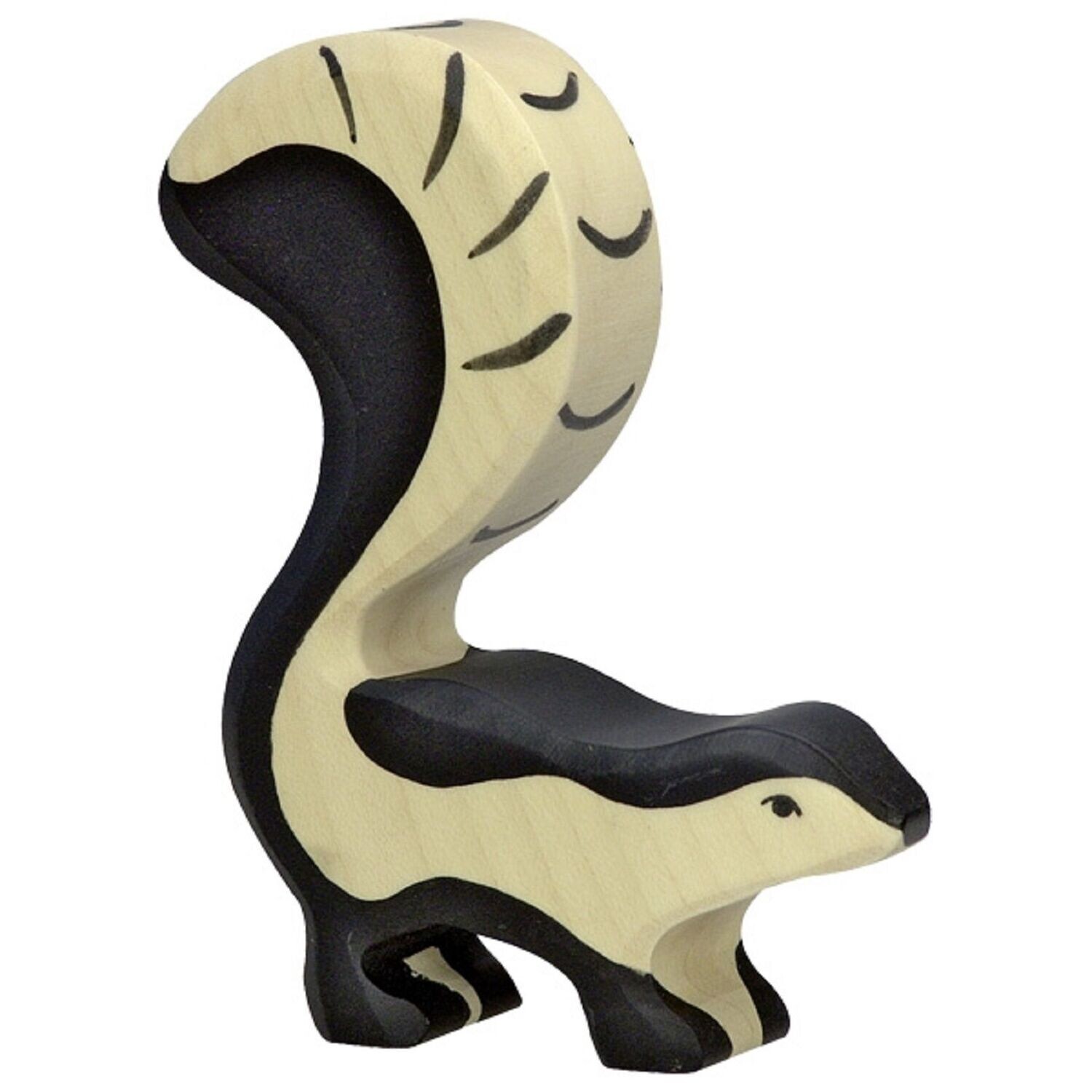 Holztiger - 80189 - Stinktier, Skunk,Material: Holz Artikelmaß: 8,7 x 2,4 x 10,8 cm