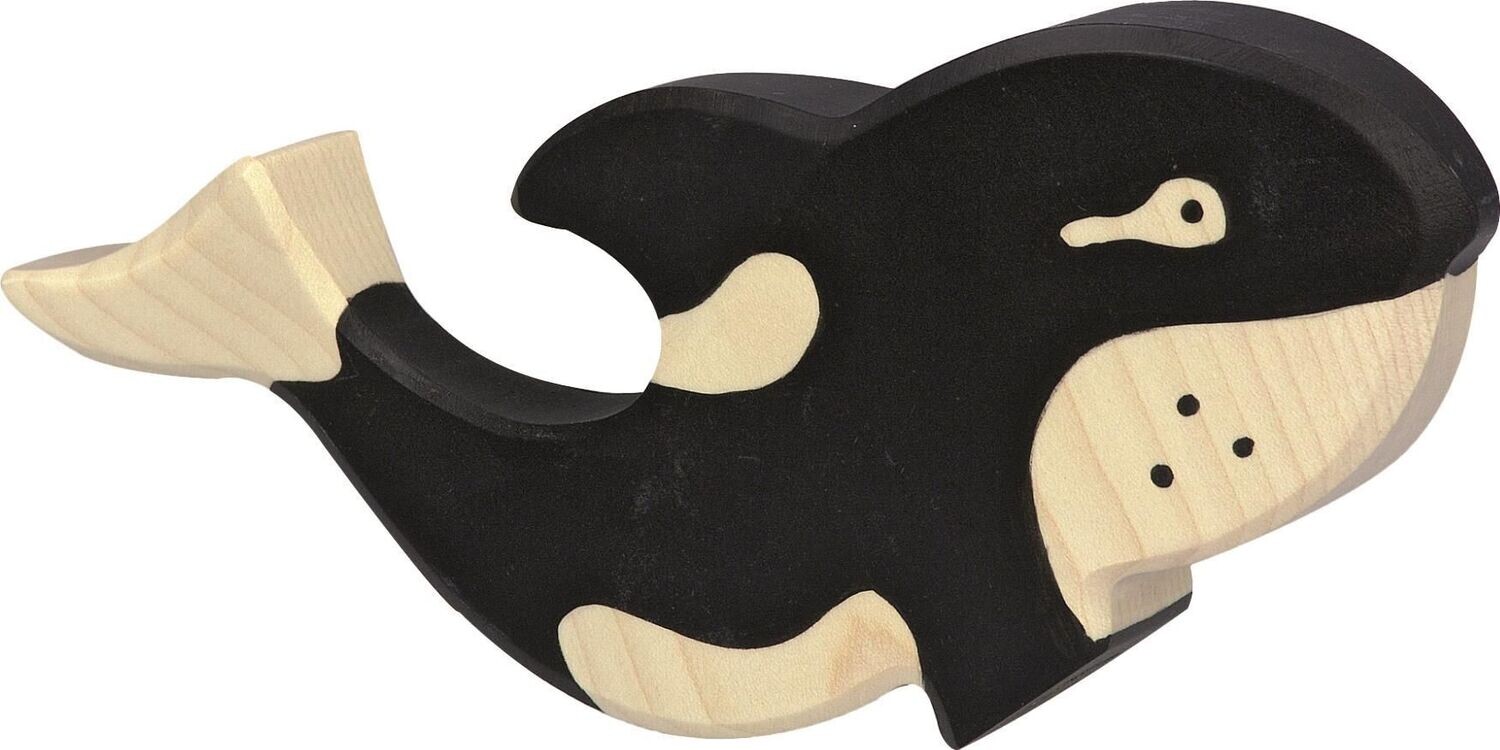 Holztiger 80197 Orka-Wal, schwarz/weiß, 1-Stück