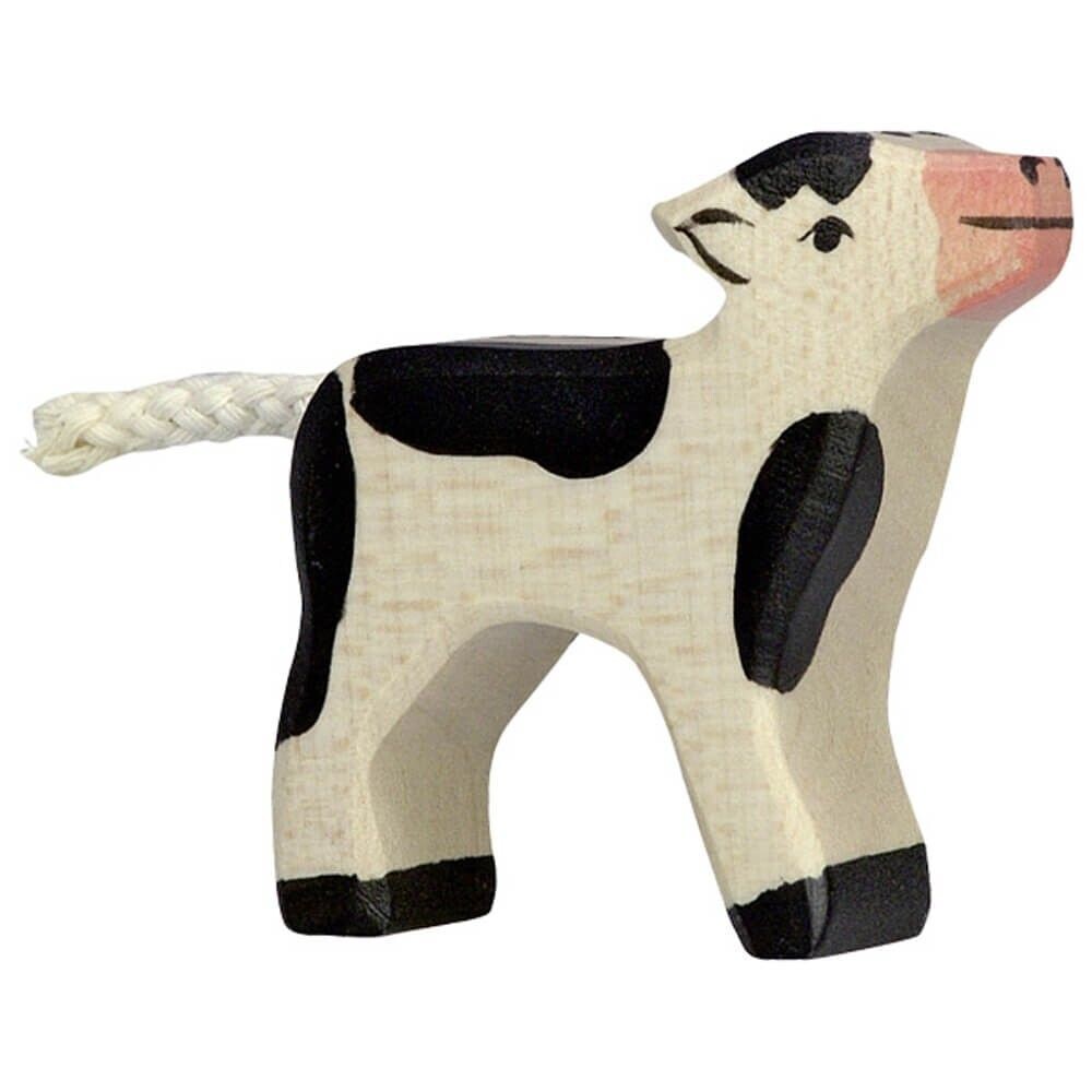 Holztiger Kalb, schwarz - Material: Holz Artikelmaß: 6 x 1,9 x 6 cm