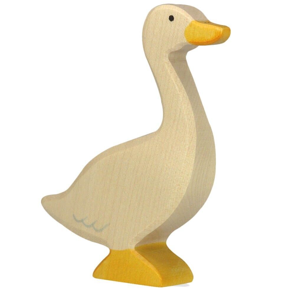 Holztiger 80027 Gans stehend . Material: Holz Artikelmaß: 7,6 x 2 x 9,6 cm