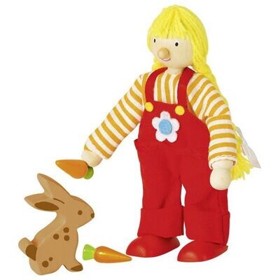 goki 51632 Biegepuppe Bauernmädchen, 1 Stück goki 51632 Biegepuppe Bauernmädchen, 1 Stück