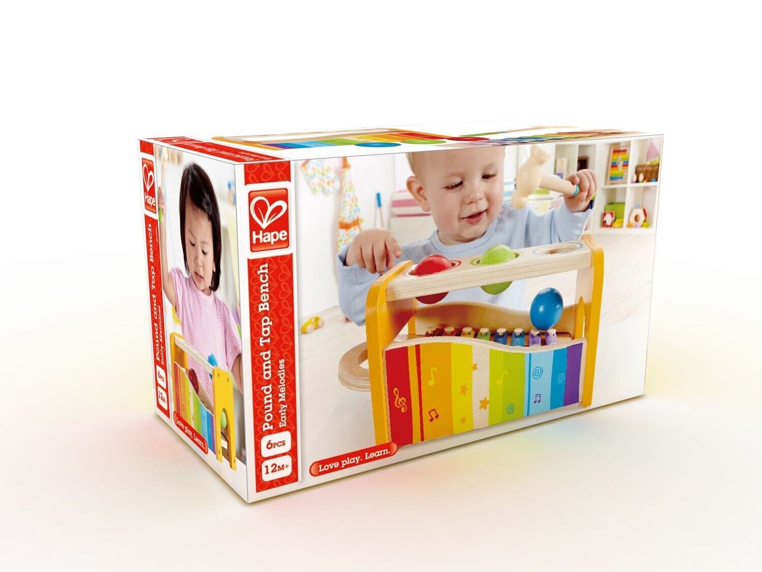 Hape Early Melodies Xylophon und Hammerspiel, E0305, 1Stück