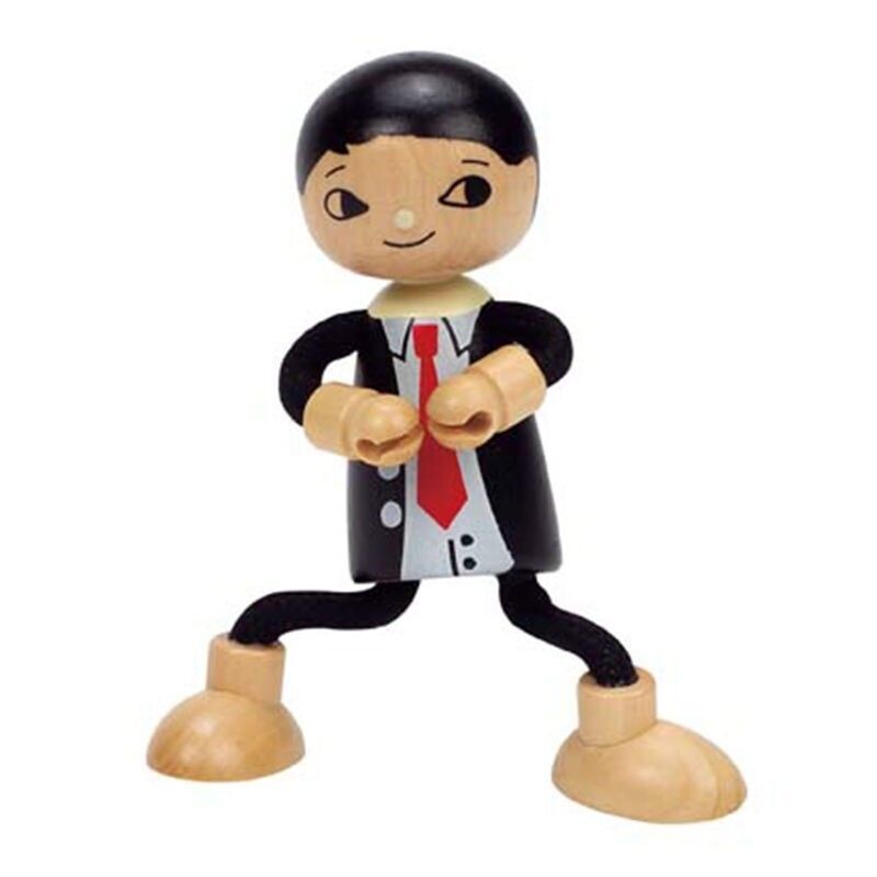 Hape Happy Family Biegepuppe Papa, E3505, 1-stück
